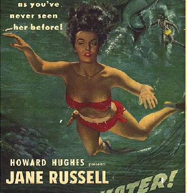 Jane Russell in underwater