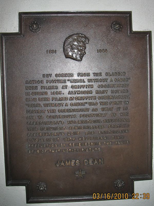 Griffith Observatory James Dean Plaque