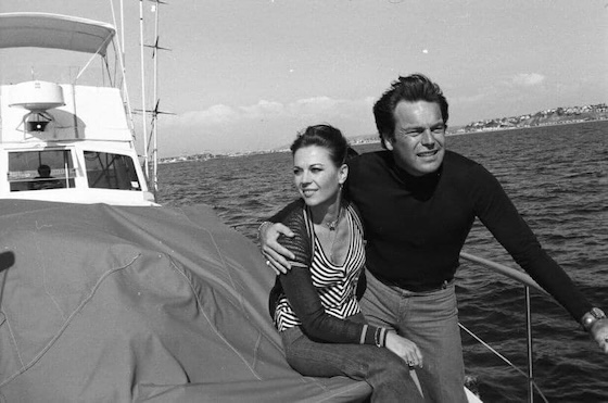 Natalie Wood on Boat