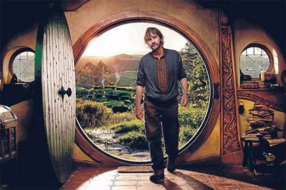 Peter Jackson on the Hobbit Set