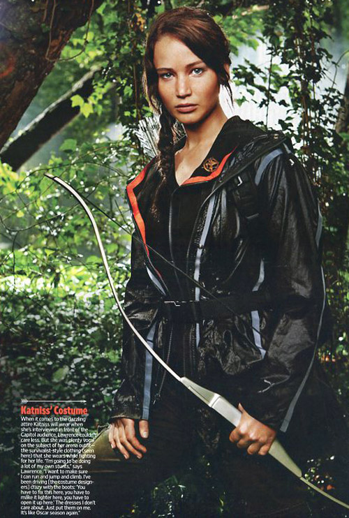 Jennifer Lawrence as Katniss - The Hunger Games